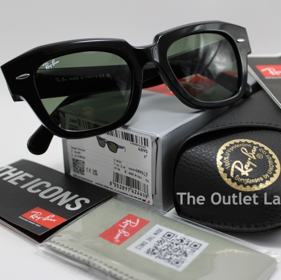 Model Display RayBan State Street Black RB2186 - Picture 2 of 16